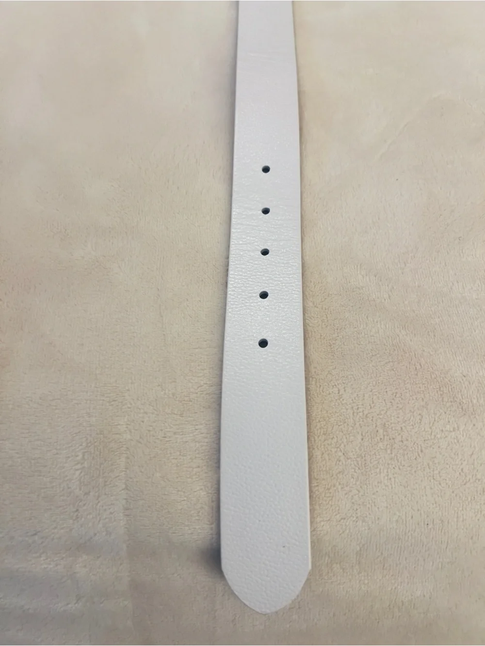 💚Flag Ltd. 10FB0016 Men's Classic White Reversible Leather Belt with Silver💚36”